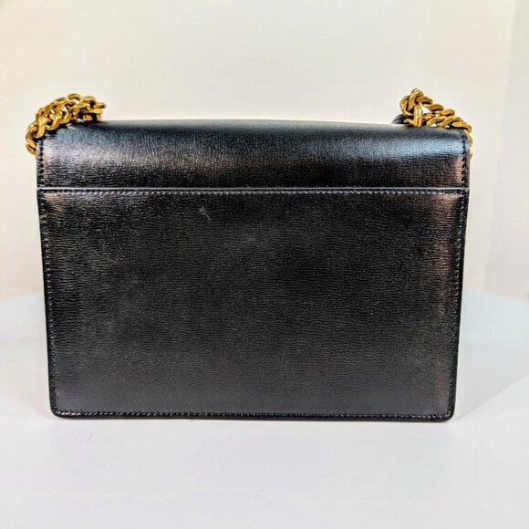 Yves Saint Laurent (YSL) Sunset Black and White Calfskin Shoulder Bag - Picture 7 of 16